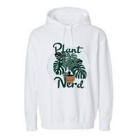 Plant Nerd Monstera Garment-Dyed Fleece Hoodie