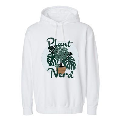 Plant Nerd Monstera Garment-Dyed Fleece Hoodie