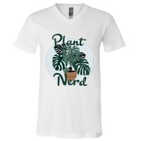 Plant Nerd Monstera V-Neck T-Shirt