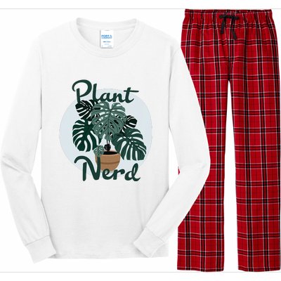 Plant Nerd Monstera Long Sleeve Pajama Set