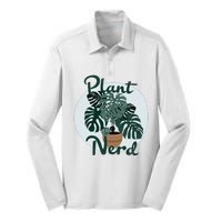 Plant Nerd Monstera Silk Touch Performance Long Sleeve Polo