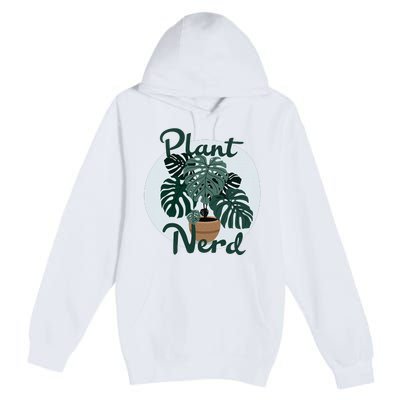 Plant Nerd Monstera Premium Pullover Hoodie