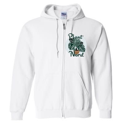 Plant Nerd Monstera Full Zip Hoodie