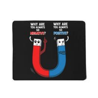 Positive Negative Magnet Science Chemistry Geek Nerd Mousepad