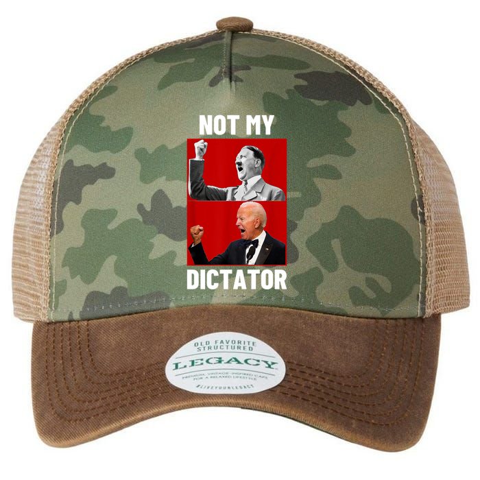 PedoHitler Not My Dictator Funny Joe Biden Legacy Tie Dye Trucker Hat