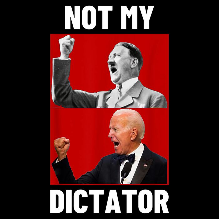 PedoHitler Not My Dictator Funny Joe Biden Flexfit Unipanel Trucker Cap