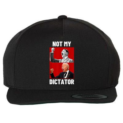 PedoHitler Not My Dictator Funny Joe Biden Wool Snapback Cap
