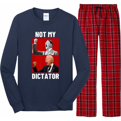 PedoHitler Not My Dictator Funny Joe Biden Long Sleeve Pajama Set