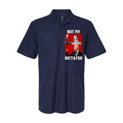 PedoHitler Not My Dictator Funny Joe Biden Softstyle Adult Sport Polo