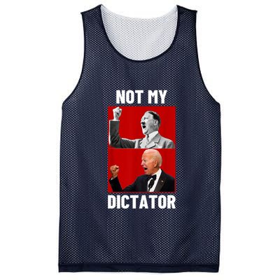 PedoHitler Not My Dictator Funny Joe Biden Mesh Reversible Basketball Jersey Tank
