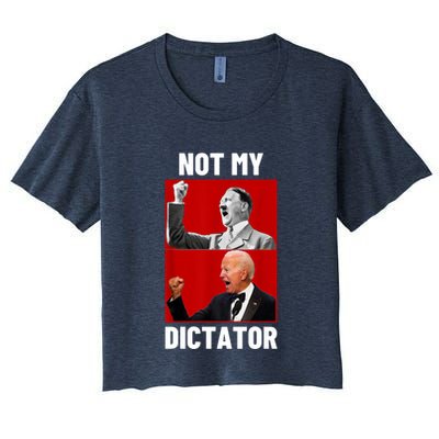 PedoHitler Not My Dictator Funny Joe Biden Crop Top