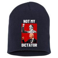 PedoHitler Not My Dictator Funny Joe Biden Short Acrylic Beanie
