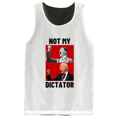 PedoHitler Not My Dictator Funny Joe Biden Mesh Reversible Basketball Jersey Tank