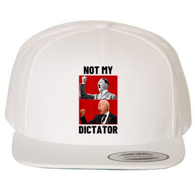 PedoHitler Not My Dictator Funny Joe Biden Wool Snapback Cap