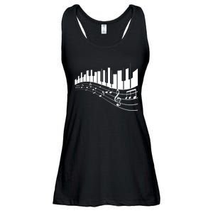 Piano Notes Musical Ladies Essential Flowy Tank