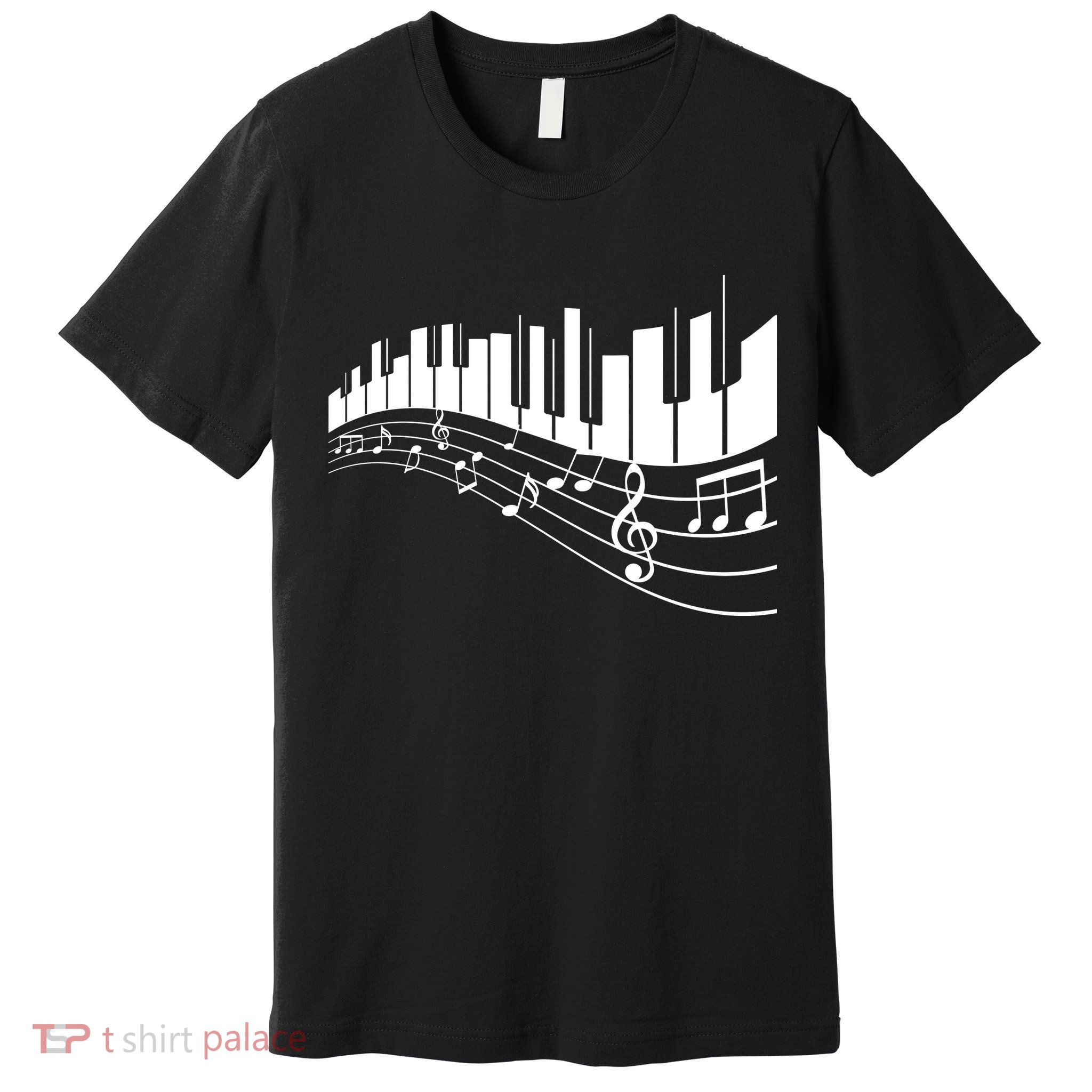 Piano Notes Musical Premium T-Shirt