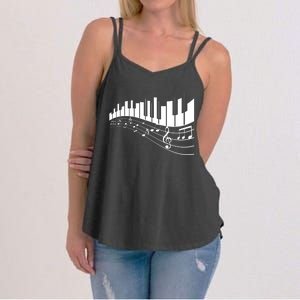 Piano Notes Musical Women's Strappy Tank