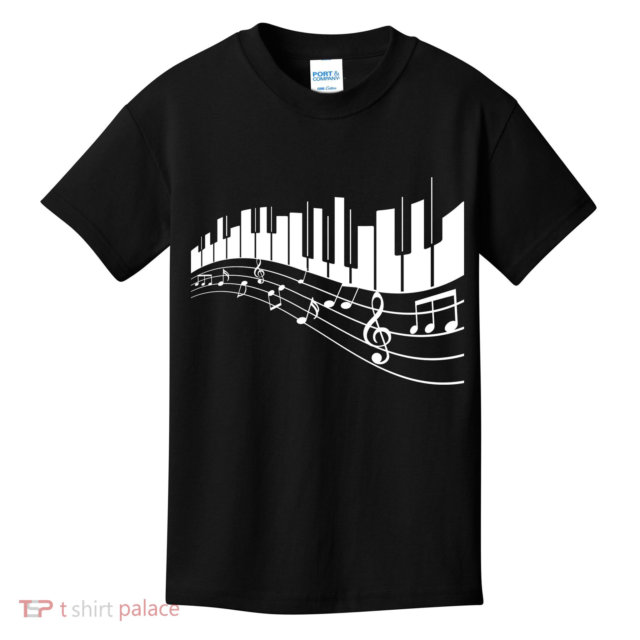 Piano Notes Musical Kids T-Shirt