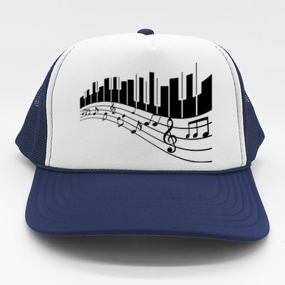 Piano Notes Musical Trucker Hat