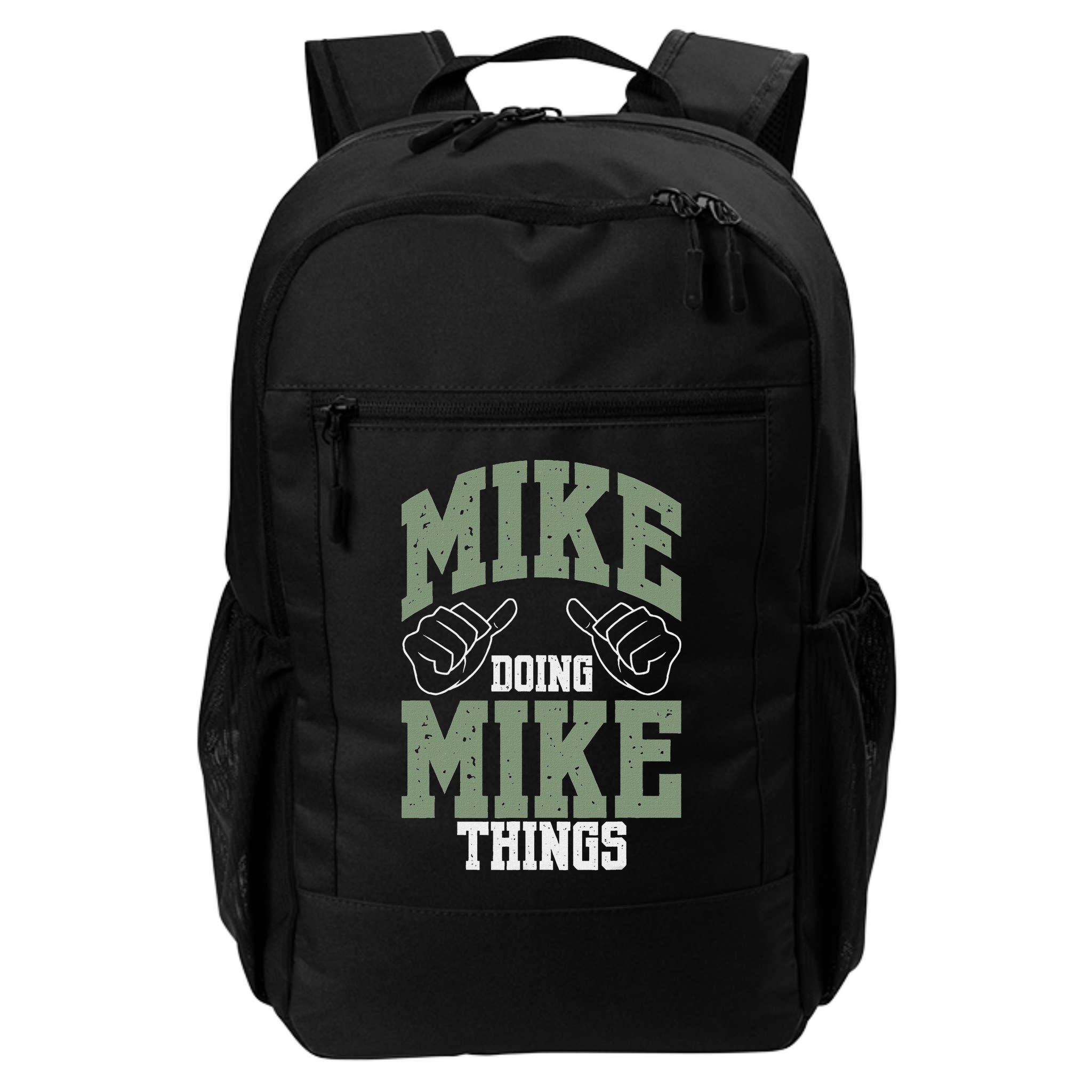 Personalized Name Mike Men's Black Mike Birthday Backpack