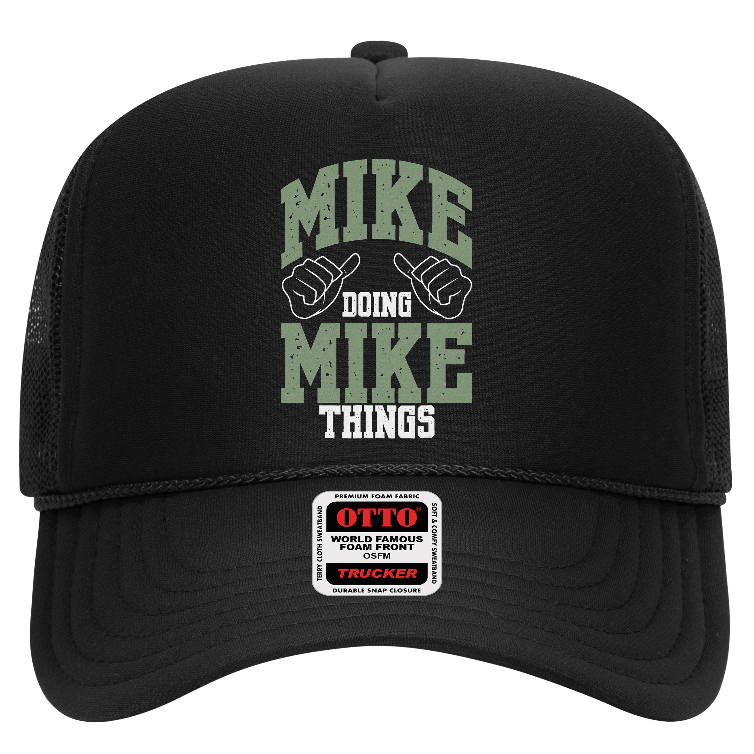 Personalized Name Mike Men's Black Mike Birthday Hat