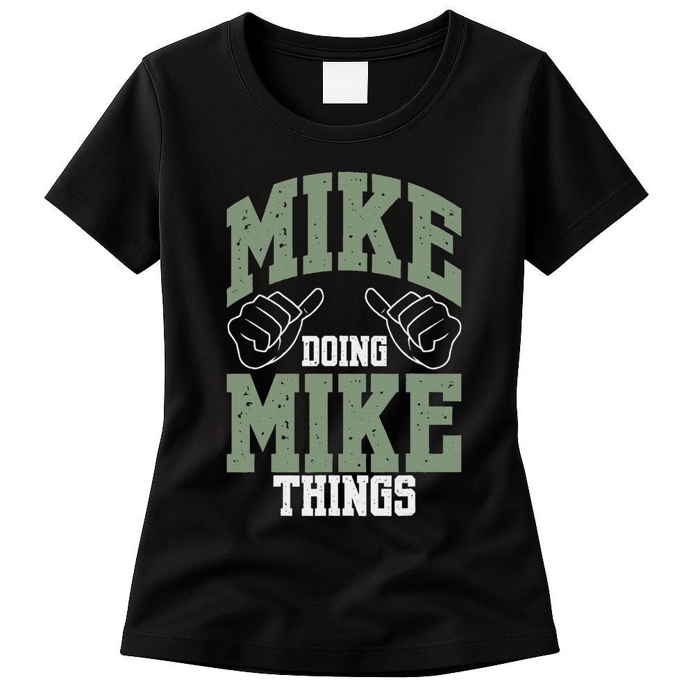 Personalized Name Mike Men's Black Mike Birthday Womens T-Shirt