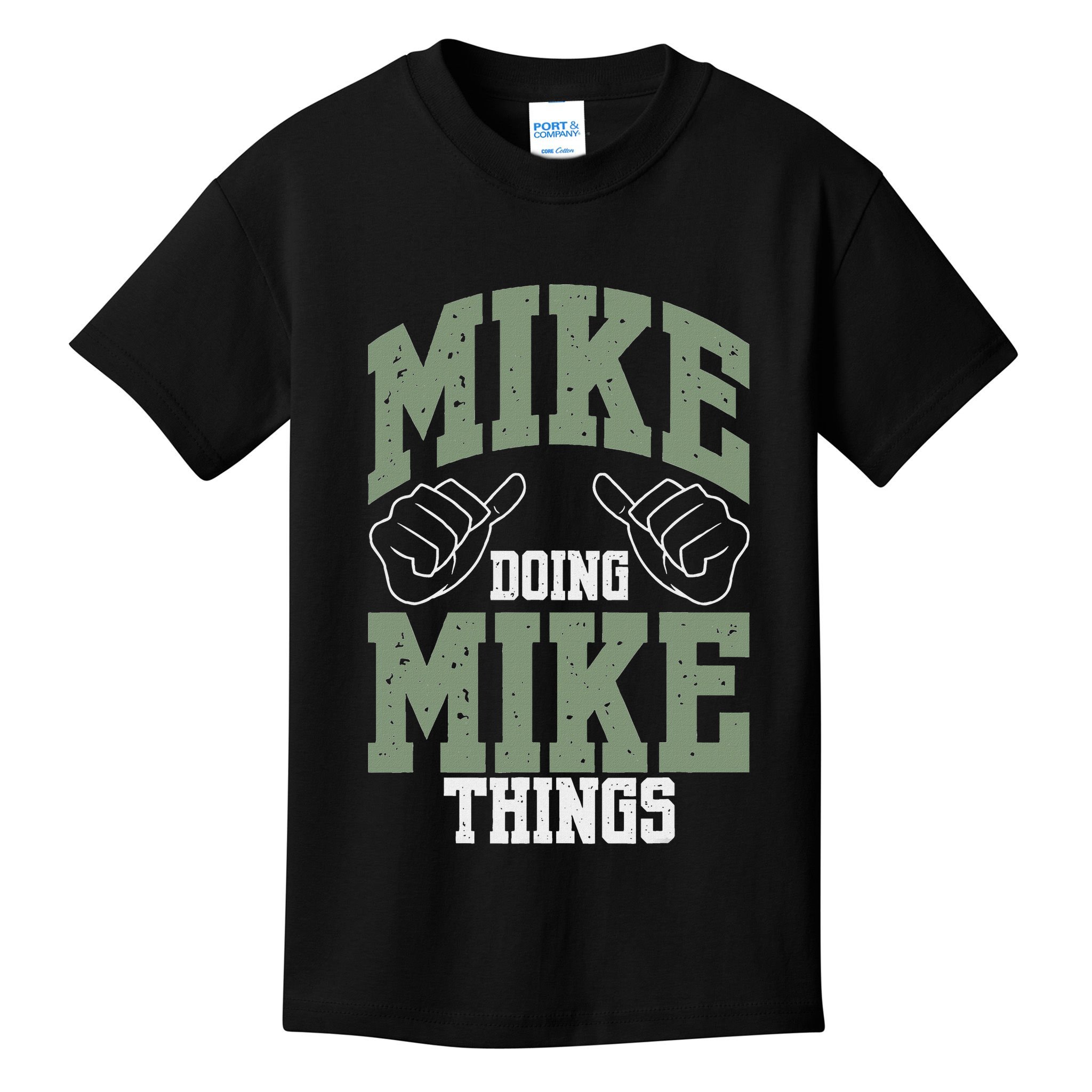 Personalized Name Mike Men's Black Mike Birthday Kids T-Shirt