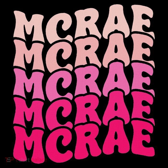 Personalized Name Mcrae I Love Mcrae 80's Groovy Tall T-Shirt