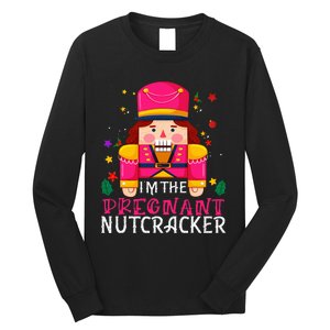 Pregnant Nutcracker Matching Family Group Christmas Long Sleeve Shirt