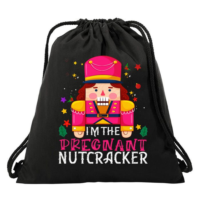 Pregnant Nutcracker Matching Family Group Christmas Drawstring Bag