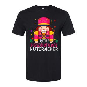 Pregnant Nutcracker Matching Family Group Christmas Softstyle CVC T-Shirt