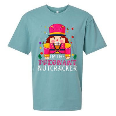 Pregnant Nutcracker Matching Family Group Christmas Sueded Cloud Jersey T-Shirt