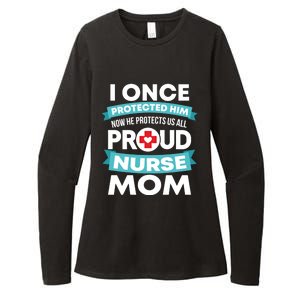 Proud Nurse Mom Support Rn Son Gift Womens CVC Long Sleeve Shirt