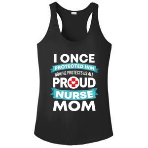 Proud Nurse Mom Support Rn Son Gift Ladies PosiCharge Competitor Racerback Tank