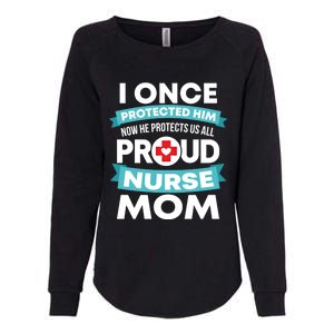 Proud Nurse Mom Support Rn Son Gift Womens California Wash Sweatshirt