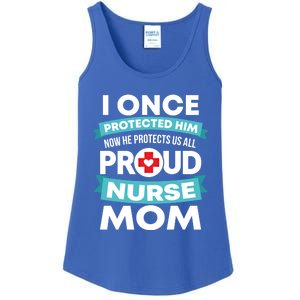 Proud Nurse Mom Support Rn Son Gift Ladies Essential Tank