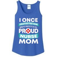 Proud Nurse Mom Support Rn Son Gift Ladies Essential Tank