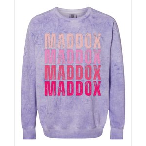 Personalized Name Maddox I Love Maddox Colorblast Crewneck Sweatshirt