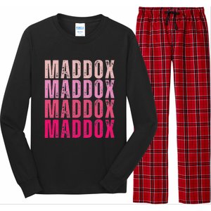 Personalized Name Maddox I Love Maddox Long Sleeve Pajama Set