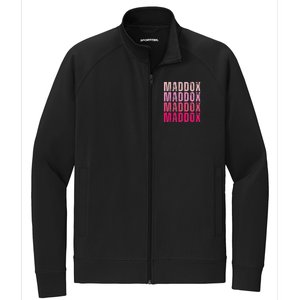 Personalized Name Maddox I Love Maddox Stretch Full-Zip Cadet Jacket