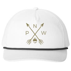 Pacific Northwest Mountain Cool Pnw Pacific Northwest Snapback Five-Panel Rope Hat