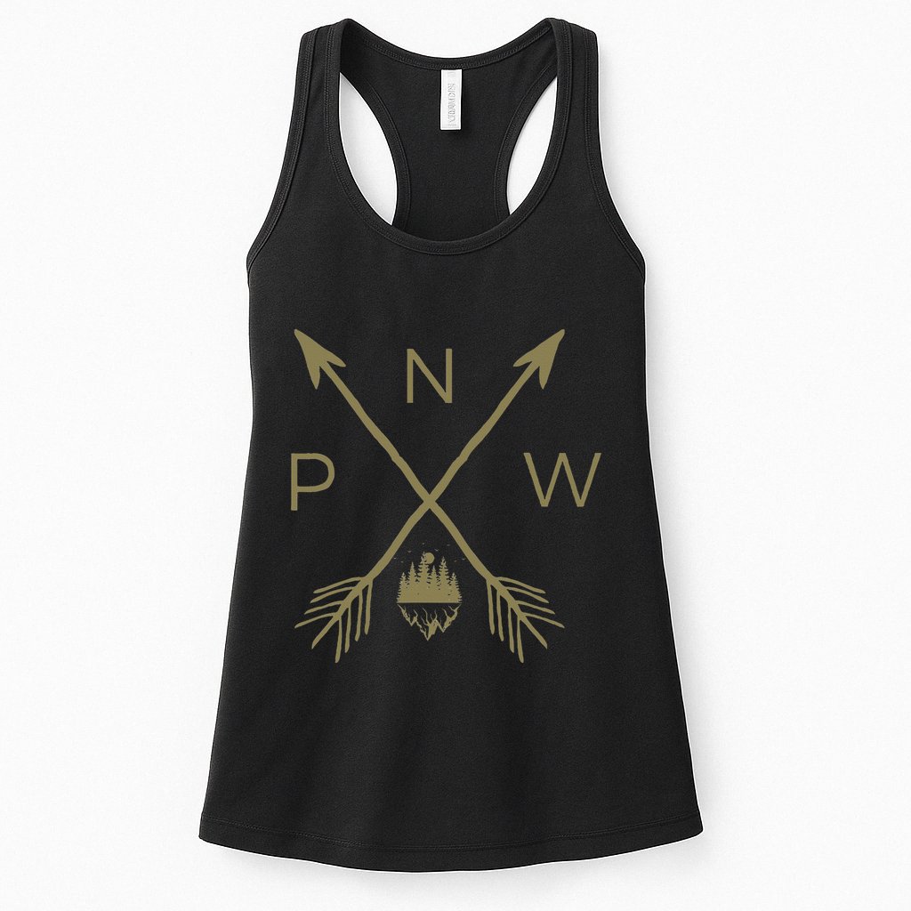 Pacific Northwest Mountain Cool Pnw Pacific Northwest Womens Tank Top