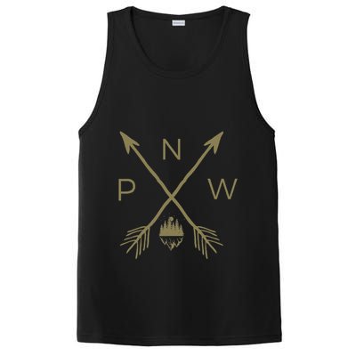 Pacific Northwest Mountain Cool Pnw Pacific Northwest PosiCharge Competitor Tank
