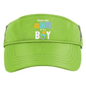 Proud New Mom It's A Promoted To Mommy Mother's Day Adult Drive Performance Visor