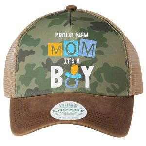 Proud New Mom It's A Promoted To Mommy Mother's Day Legacy Tie Dye Trucker Hat