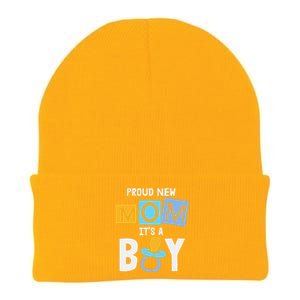 Proud New Mom It's A Promoted To Mommy Mother's Day Knit Cap Winter Beanie