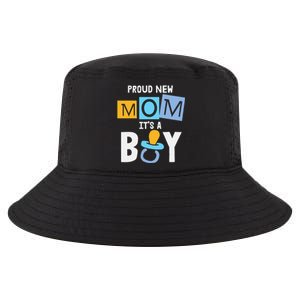 Proud New Mom It's A Promoted To Mommy Mother's Day Cool Comfort Performance Bucket Hat