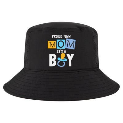 Proud New Mom It's A Promoted To Mommy Mother's Day Cool Comfort Performance Bucket Hat