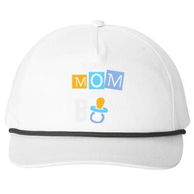 Proud New Mom It's A Promoted To Mommy Mother's Day Snapback Five-Panel Rope Hat