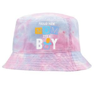 Proud New Mom It's A Promoted To Mommy Mother's Day Tie-Dyed Bucket Hat